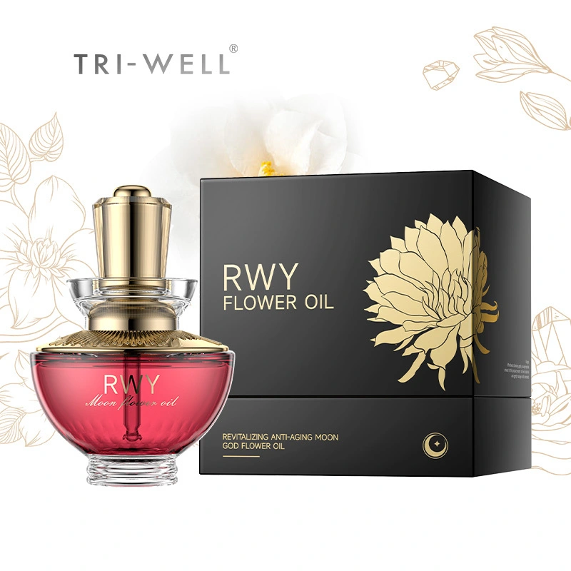 OEM Luxury Fasial Oil Fabricant Cryo-Extracted Moon God Flower Huile - Télomère Protection Tech 1