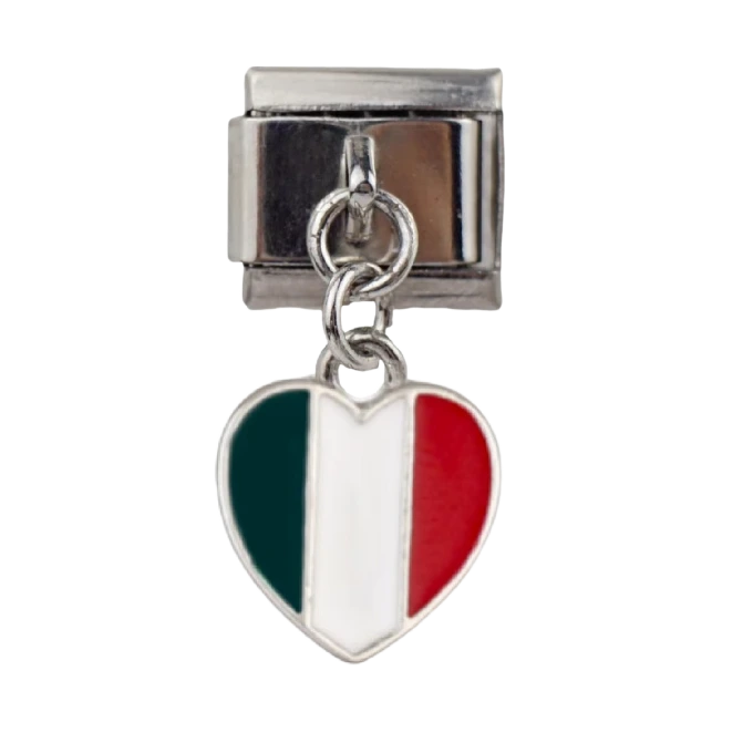 2025 DIY Pendant Bracelet Shiny national flag 9mm * 10mm Module 1
