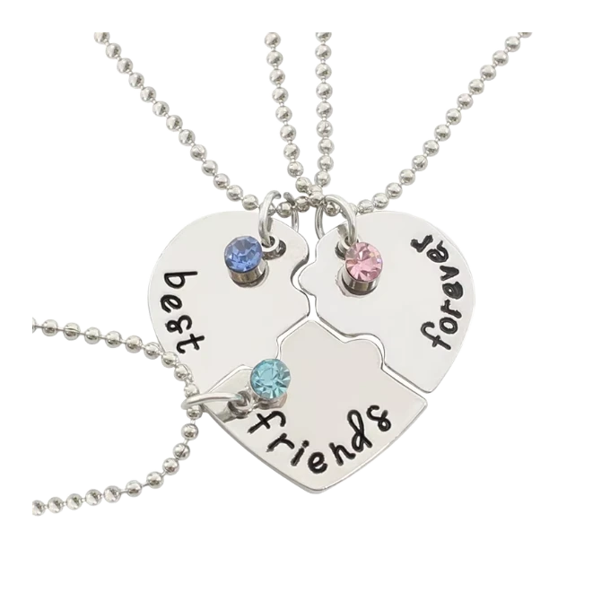 Friendship Necklace Silver Gold Plated Creative Jewelry 1
