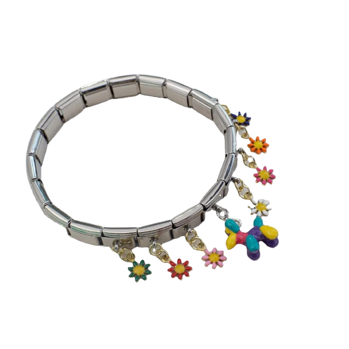 New Italy Charms Bracelets Pendant Series Flower Series Personalized Assembly Chain 1