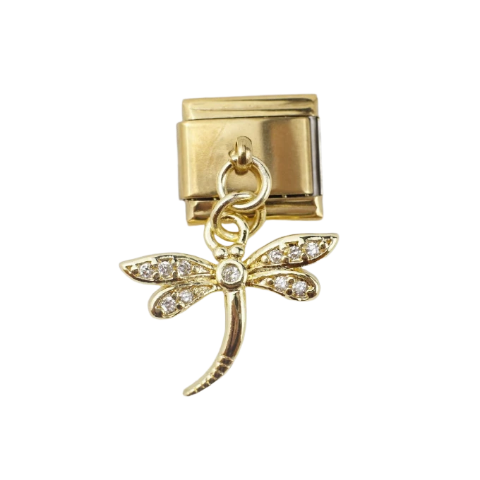 New Italian Bracelets 18K Gold Zircon Pendant 1