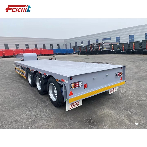 3/4/5 Axle Lowbed Semi Trailer - Gooseneck, 50T Capacity- 11M Heavy Equipment Transport 1