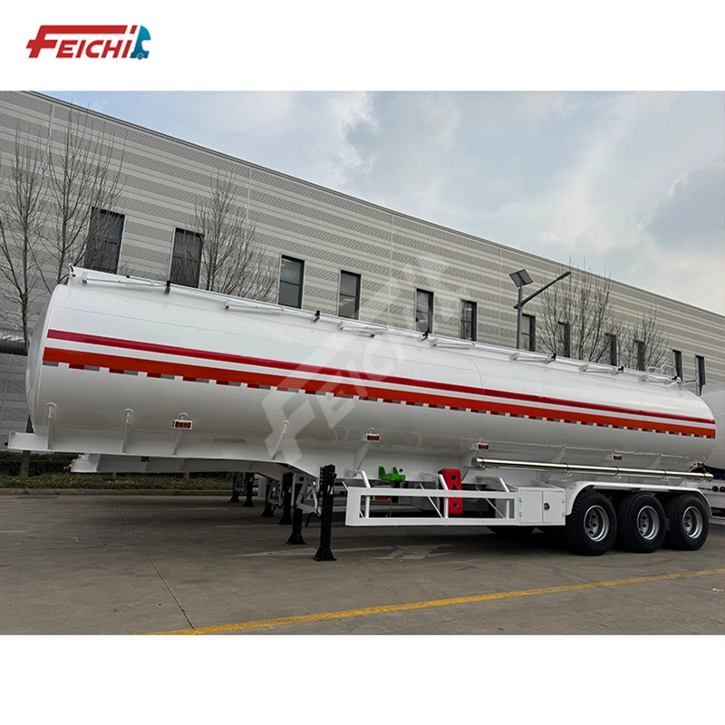 3 Axle Carbon Fuel Tank Trailer, 4KL-Heavy Duty  Semi-Trailer 1