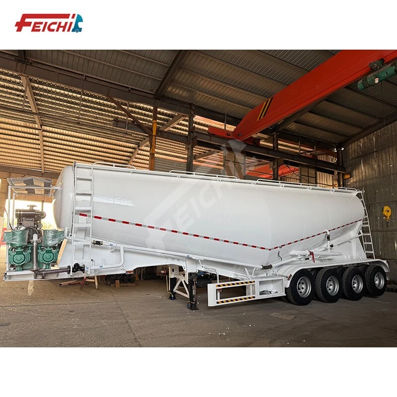 FeiChi 4 Axle Dry Bulk Trailer 40m³, Carbon steel material, Long-Distance Transport 1