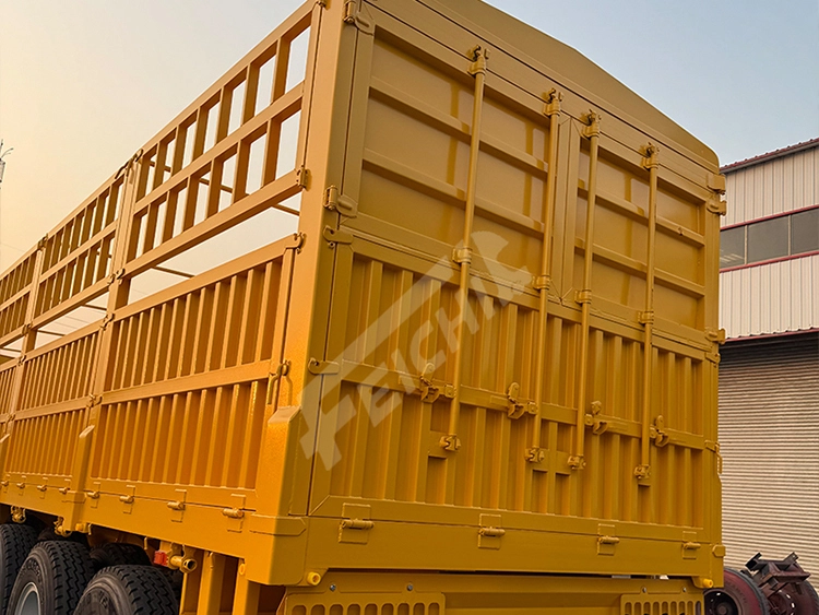 FeiChi 30-80T Heavy Side Wall Semi-Trailer, High-Strength Steel, Customizable 1