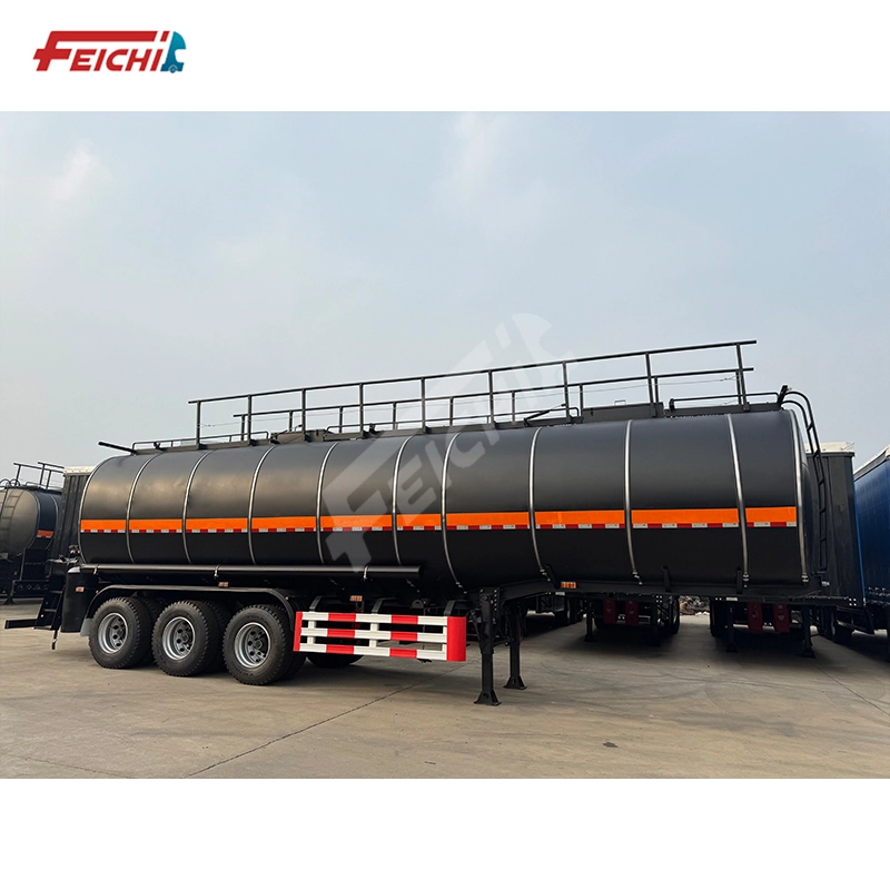 Three-axle Fuel Trailer 40,000 Liter Carbon Steel Liquid Propane tank with Insulation Effect 1