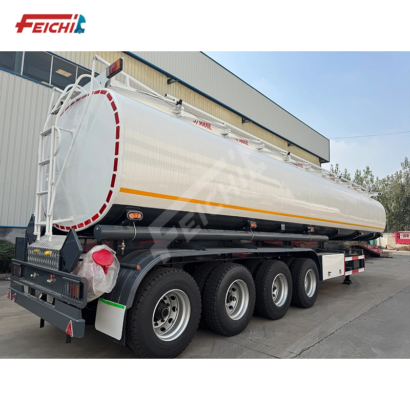 4 Axle 450000 Litre 5 Bin Carbon Steel Petrol Tanker Semi-trailer 1