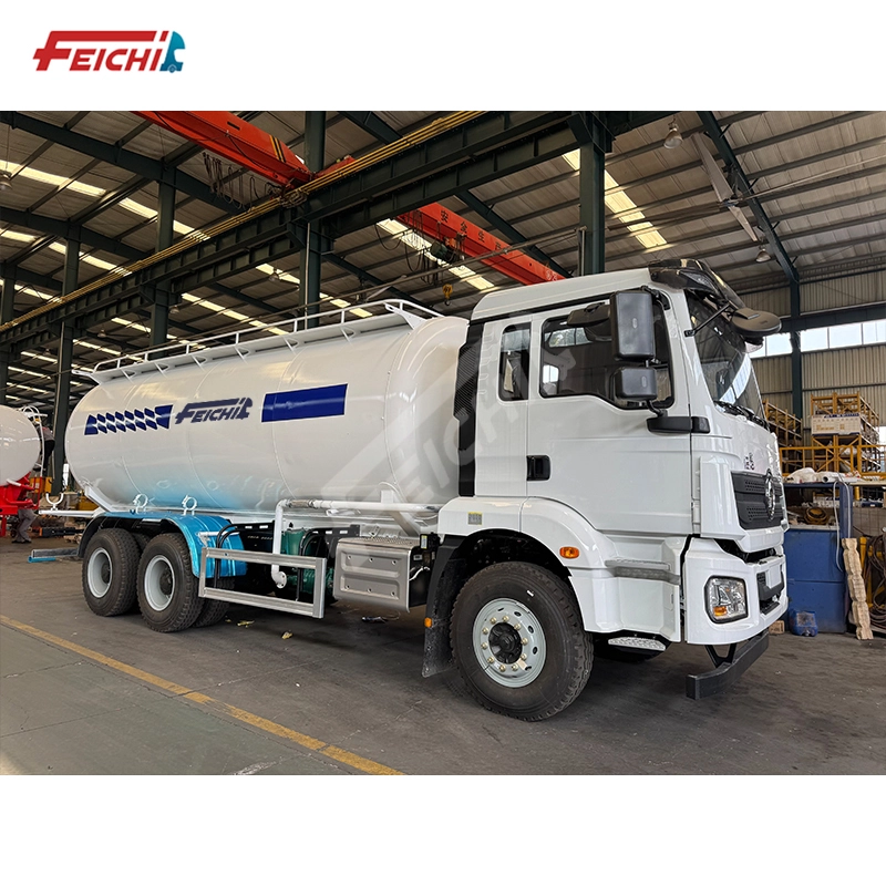 Tri-Axle V-Type 40 Cubic Steel Bulk Cement Trailer, Fly-ash Powder Cement Tanker 1