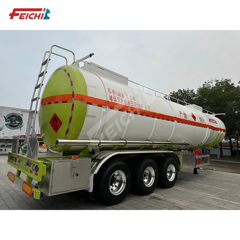 3 Axle 48 Cubic LPG Liquefaction Transport Tanker Trailer,Large Capacity Explosion Proof Tank Design 1