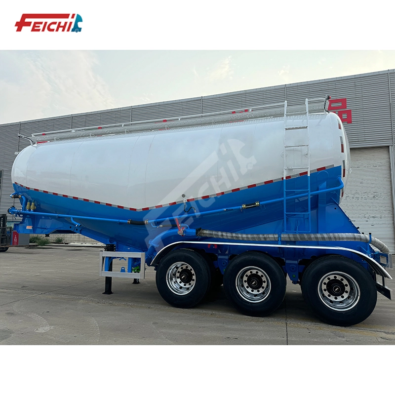 3 Axle 38m³ Cement Tanker Semi Trailer for Construction Bulk Transport 1