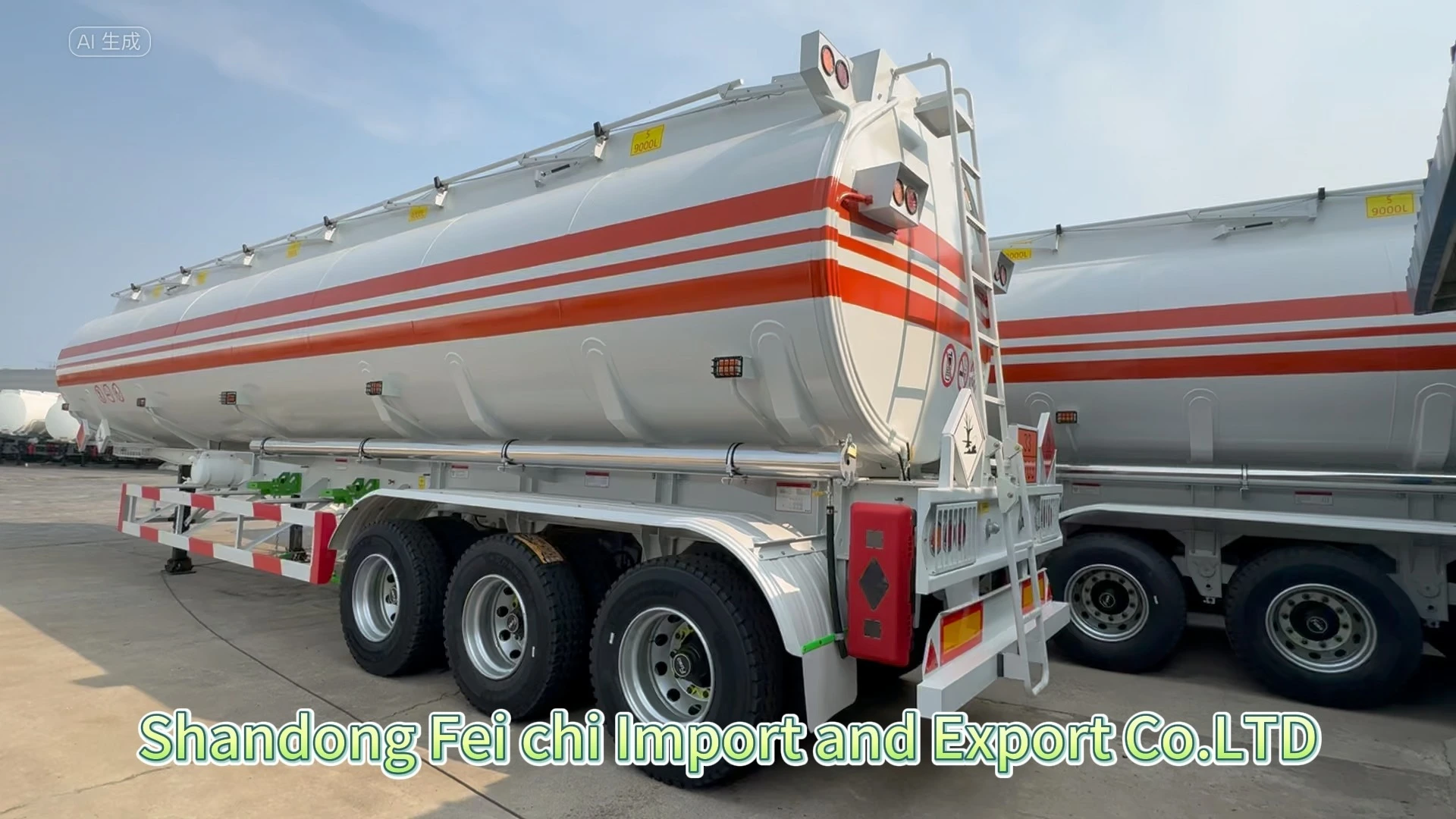 Three Axles 40000 L High Capacity 4 Compartment Diesel Gasoline Fuel Tank Semi Trailer 1