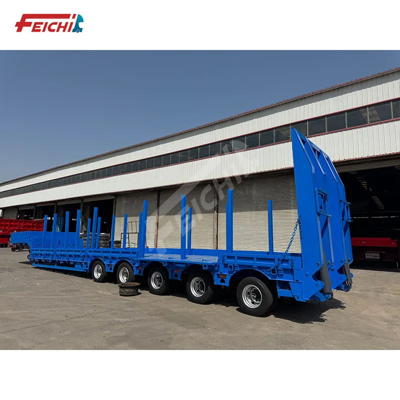 Lowboy Semi Trailer for Sale Factory 4
