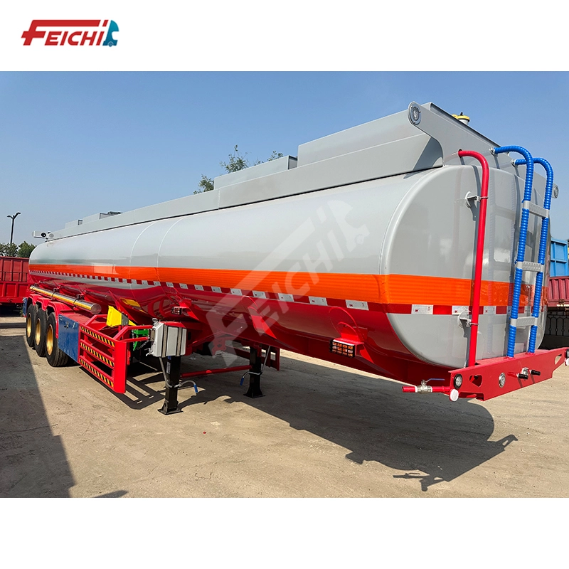 3 Axle 35000 Liters Fuel Tanker Semi Trailer,Transport Petrol Diesel Oil Liquid Tank Trailer 1
