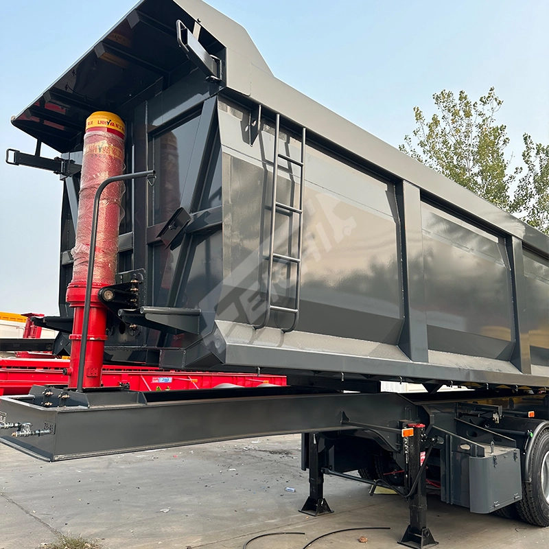 Dump Semi Trailer Heavy-duty Mining Industry Sand and Gravel Transport Trailer 3 Axle 1