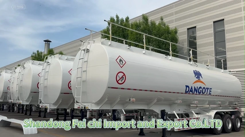 Трехосный прицеп-цистерна для перевозки топлива, вместимостью 30000-50000 литров, высокопрочный стальной полуприцеп-цистерна для перевозки бензина и нефти 1