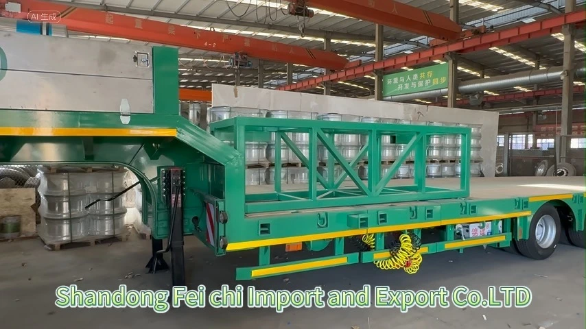Lowbed Trailer 6 Axle 80 Ton 14-20m Versatile Medium-heavy Equipment & Cargo Transport 1