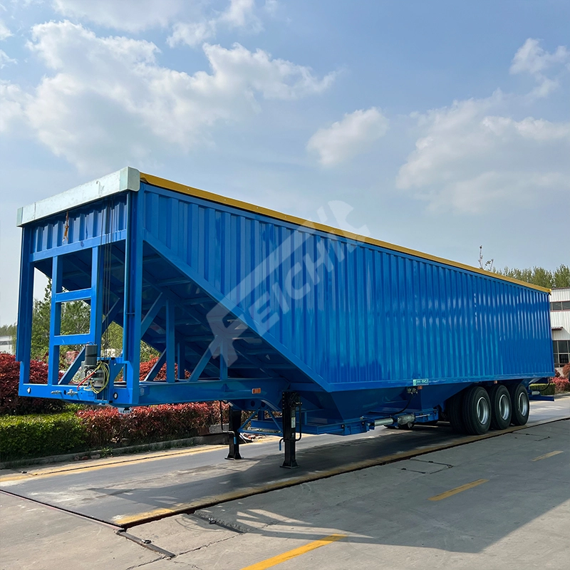Food Grain Transporter Semi-Trailer 2 Warehouse Soybean Bulk Wheat High-efficiency Loss Prevention 1