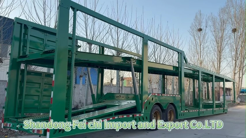 Car Transport Semi Trailer 2 Axle Transport Cars Double Deck Car Carrier Semi Trailer 1