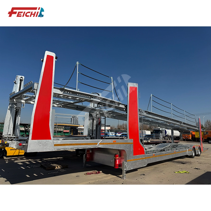 Car Carrier Trailer Euro Style Galvanizing Process 2 Axles Double Deck Cars Transporter Semi Trailer 1