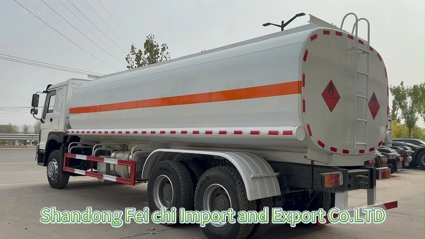 Sinotruk Howo Oil Tanker Truck 6X4 20000 Liters 8 Compartments Carry Cargo Diesel Gasoline 1