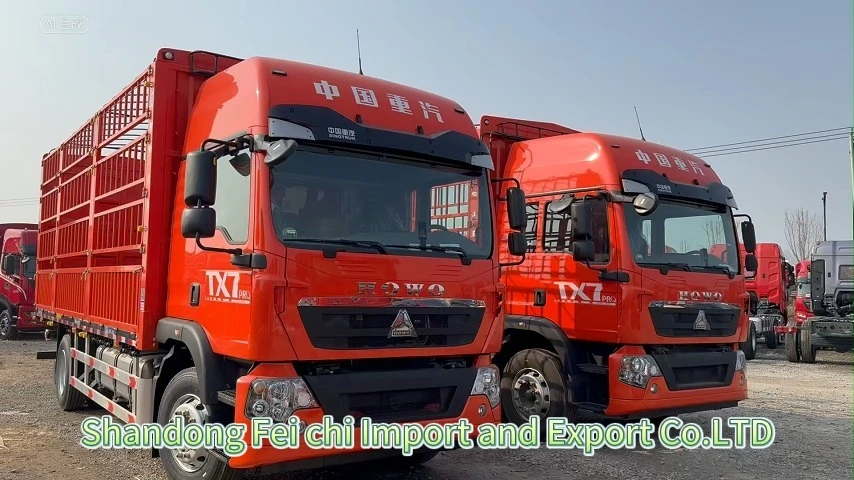 Sinotruk Howo 4X2 Fence Board Cargo Truck Fence Truck Cargo Lorry Rail-Board Board Truck 1