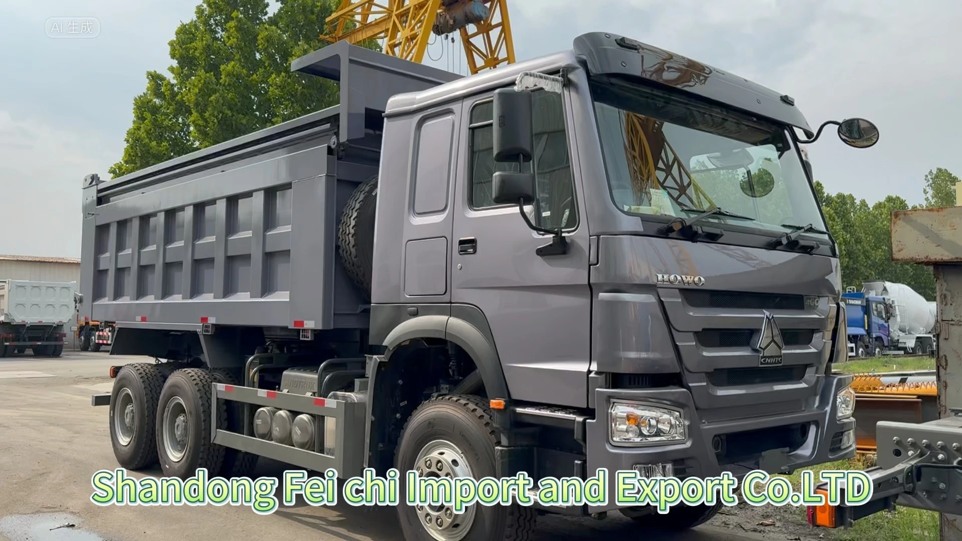 Sinotruk Dump Truck HOWO 6X4 Gray High-Recognition Heavy-duty Long-haul Engineering Transport Tipper 1