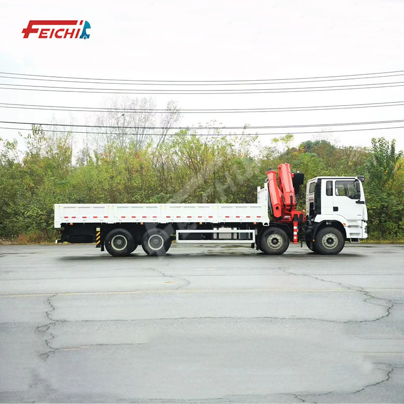 شاحنة رافعة شاكمان 6x4 القياسية متعددة الأغراض لنقل البضائع الهيدروليكية ورفعها 1