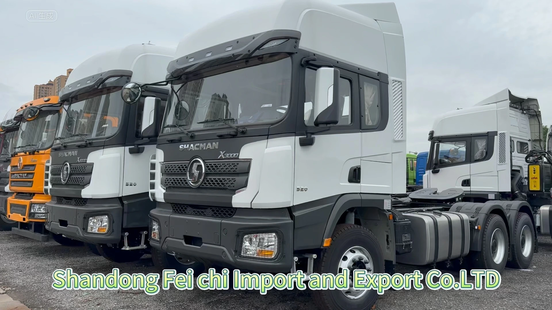 جرار شاحنة شاكمان X3000، 6x4، 520 حصان، توجيه يساري، 10 عجلات 1