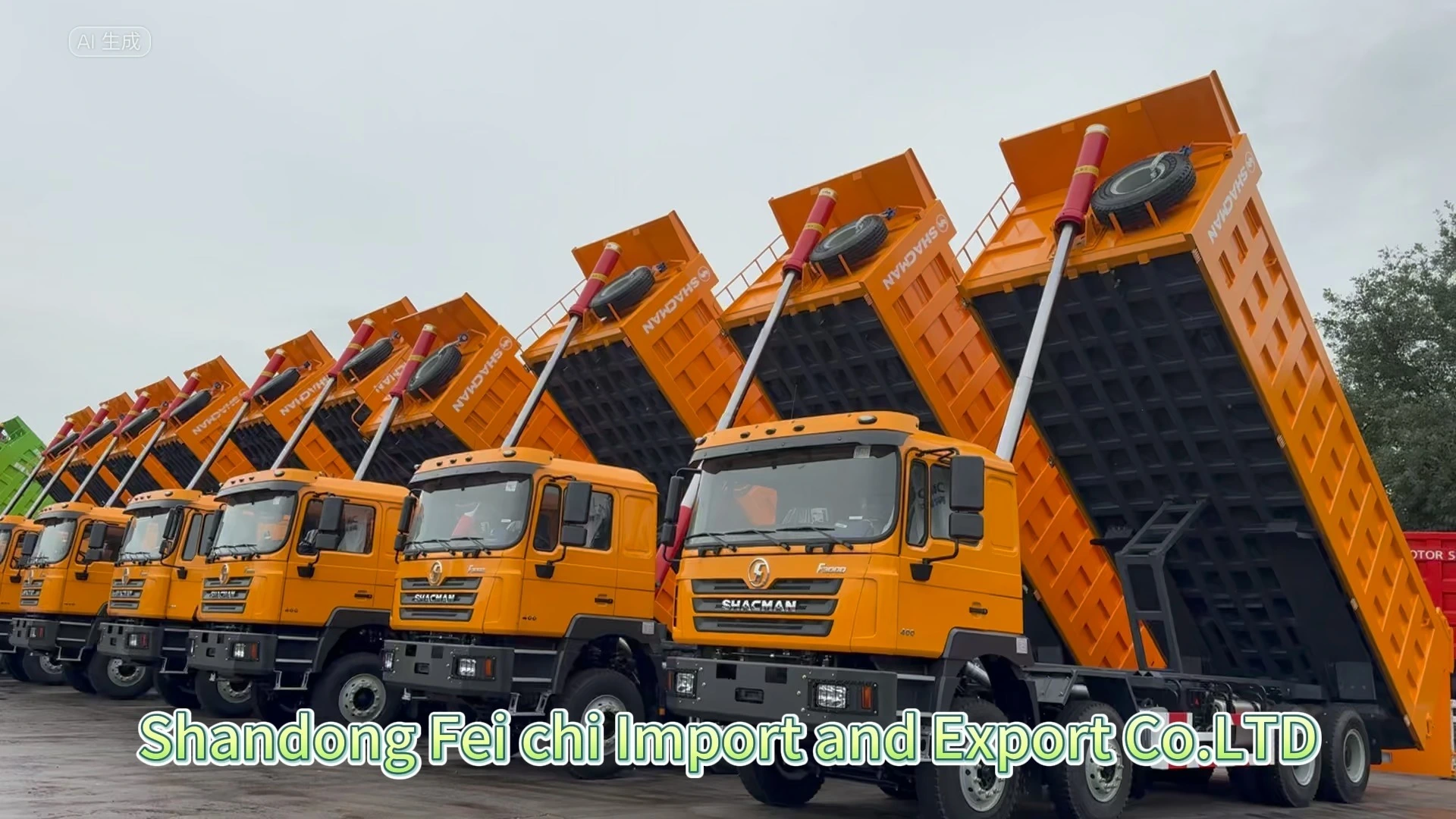 Shacman F3000 Dump Truck 8x4 Left Steering 400HP 40Tons Dumper Truck 1