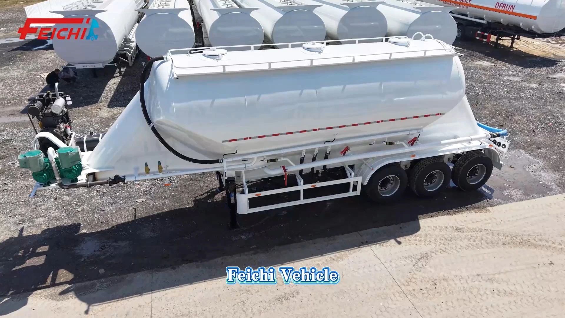 FEICHI Bulk Cement Trailer 3 Axles 45m3 High Quality Brand New Semi Trailer Bulk Cement Tank Semi Trailer 1