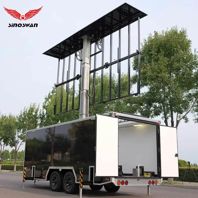 SINOSWAN SL50 PRO Mobile LED Trailer: 5x3m LED, CE-Certified, Smart & Safe for Outdoor Events 1