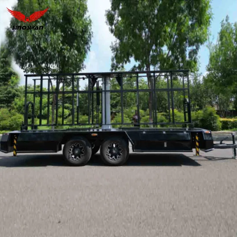 Sinoswan SL60 Mobile LED Trailer – 6x3m 360° Rotating Outdoor Advertising Display 1