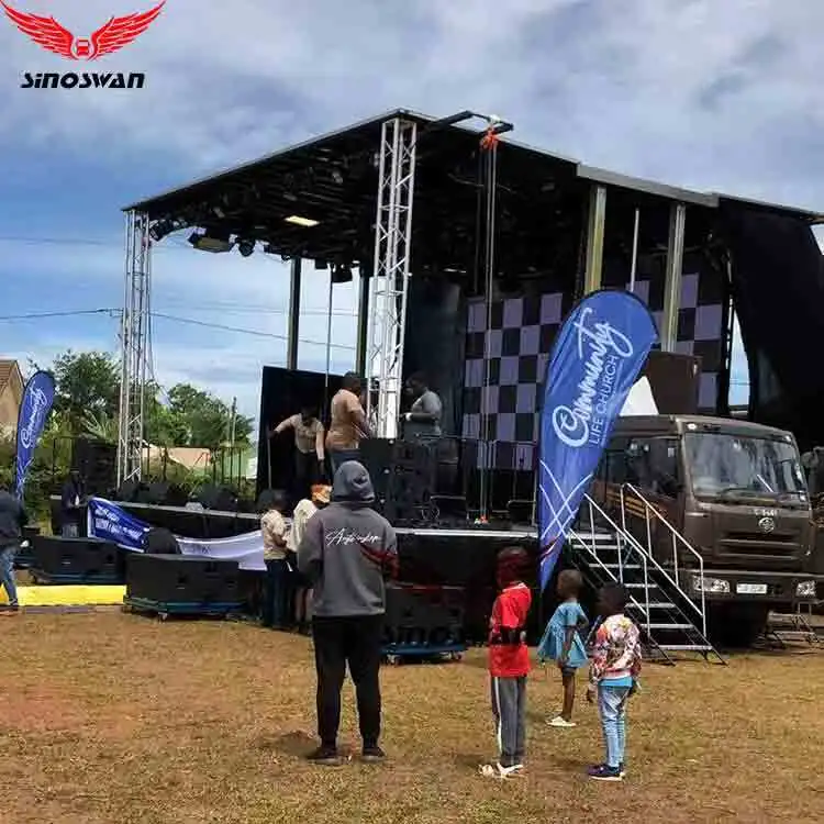 Mobile Show Stage Truck (SS70)With Sound System For Outdoor Events 1