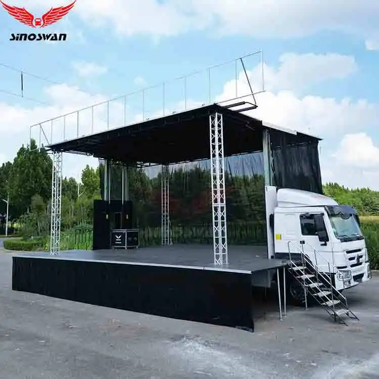 SINOSWAN Truck Trailer Stage Truck Trailer Stage for Business 2