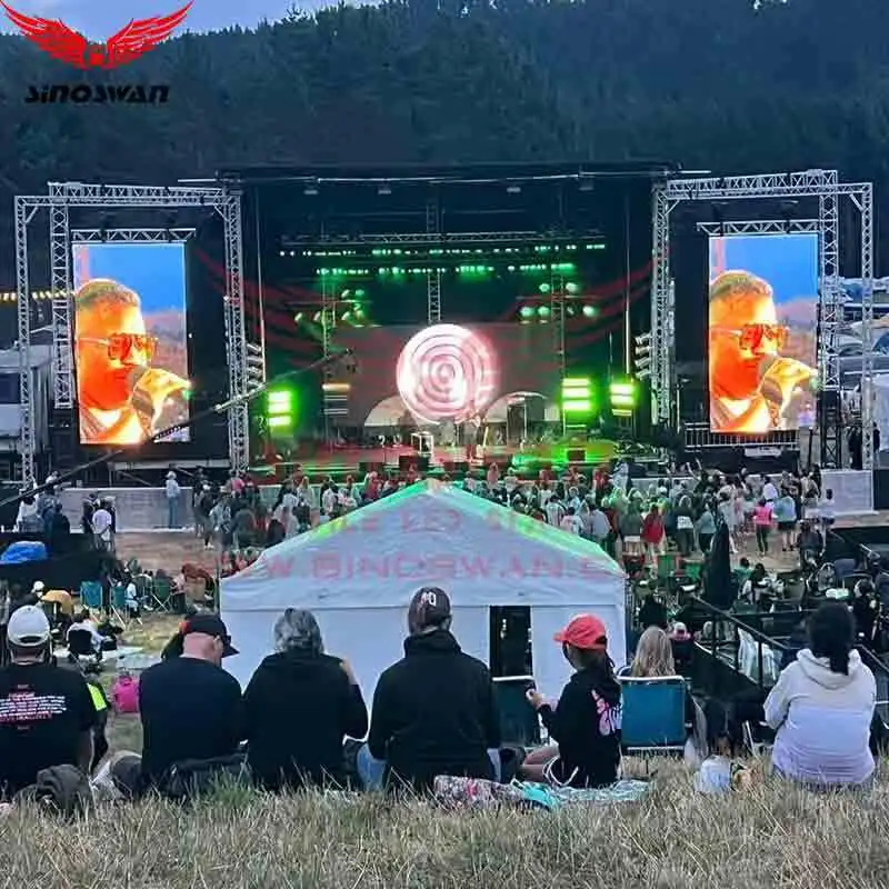 SINOSWAN ST150Pro luxury 15x12x11m Mobile Stage Trailer with 9m lifting height for 10 thousand people 1