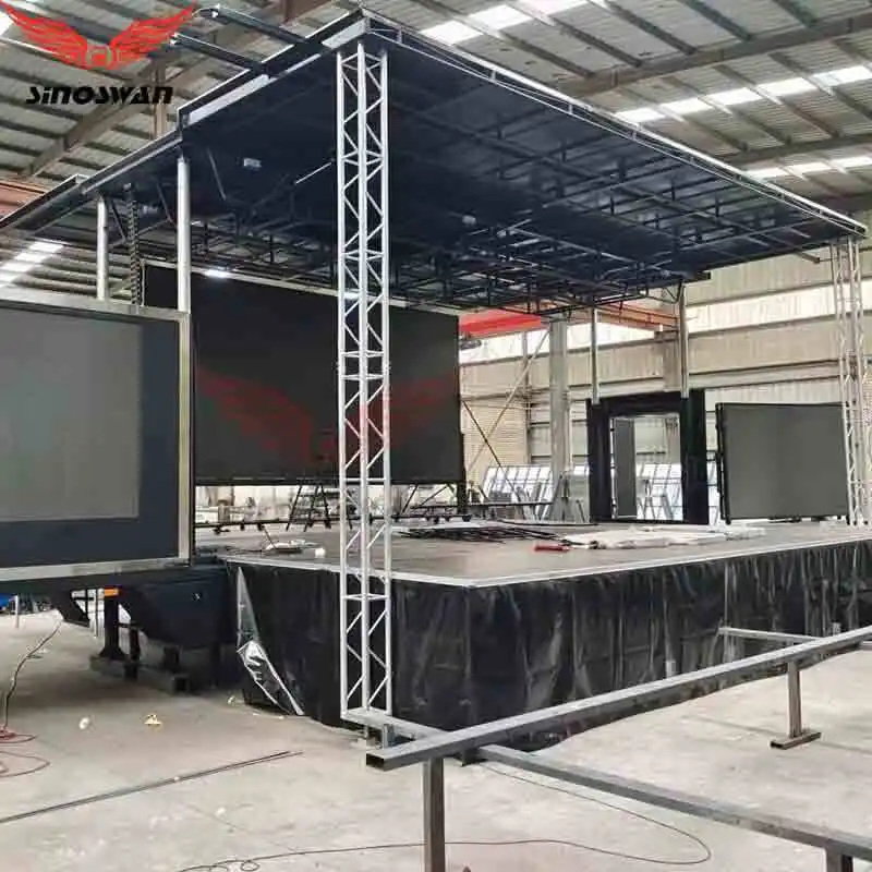 Mobile Stage Trailer Portable Stage on Trailer for Parades and Public Celebrations Solutions 5