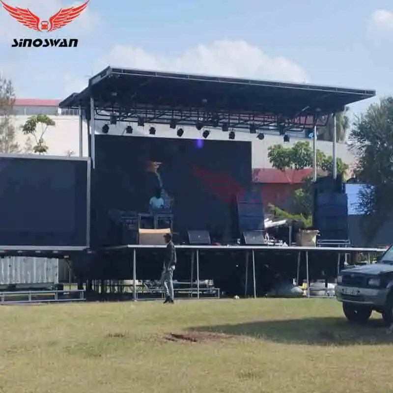 Mobile Stage Trailer Portable Stage on Trailer for Parades and Public Celebrations Solutions 4