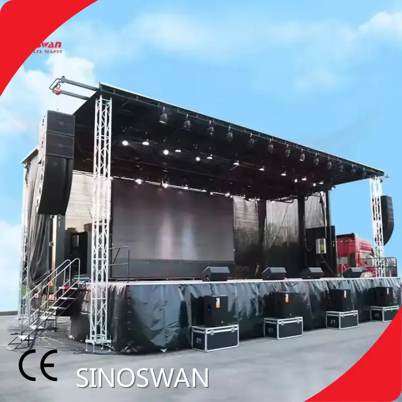 Portable Stage Trailer for Sale Mobile Stage Wholesale - SINOSWAN 1