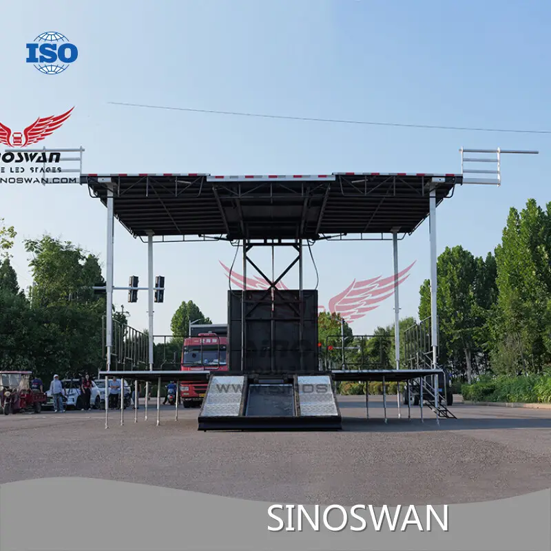 SINOSWAN Small Trailer Stage Factory 1