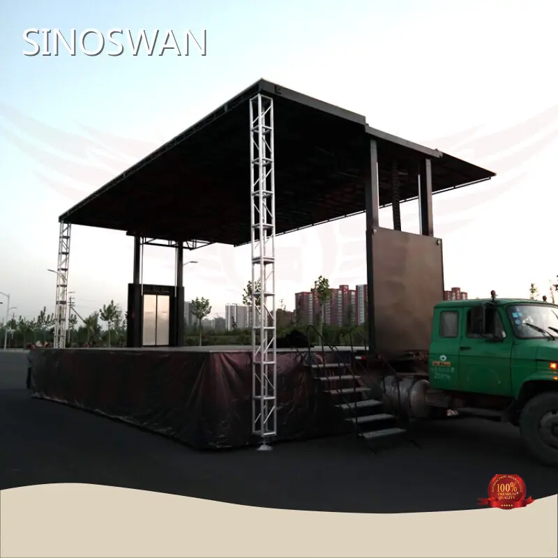 SINOSWAN Hydraulic Stage Trailer Supply 1