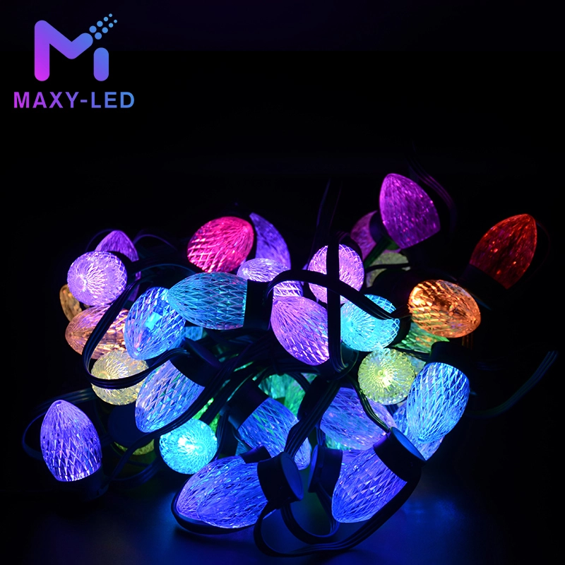 MAXY-LED Waterproof Commercial Grade Strawberry Holiday String Lights C9 Christmas Lights for Garden Patio Parties 1