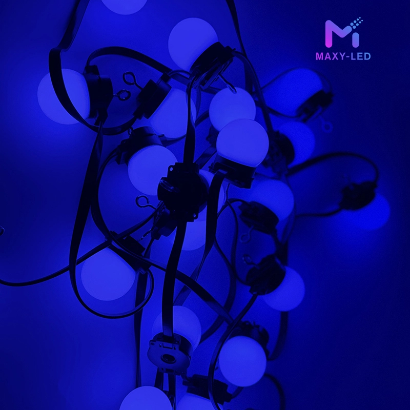 Manufacturer Waterproof 360 Degree Ball Light String RGB LEDs Pixel Ball for Outdoor WS2811 DC12V IP68 1