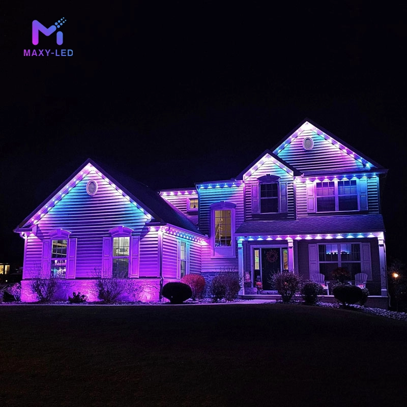 MAXY-LED Permanent Outdoor Lights IP68 Waterproof Eave Lights for Christmas All Holiday Decorations 1
