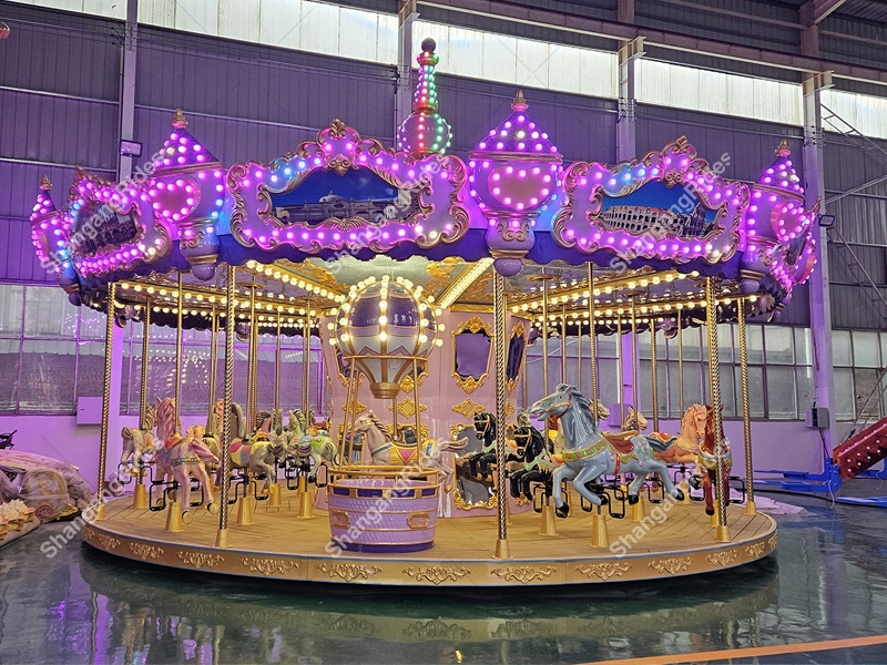 Outdoor Playground Adult Electric Children Amusement Park Merry Go Round Kiddie Horse Carousel Rides From Shangang Rides 1
