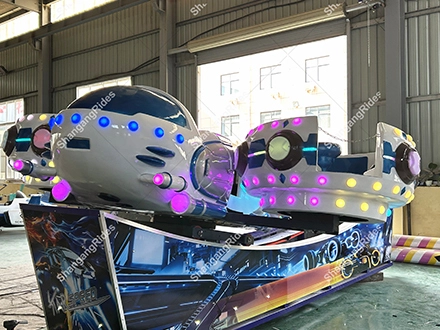 Outdoor Amusement Park Fairground Rides Manufacturer Kids Family Games Thunder Fighter Flying Car Ride for Sale 1