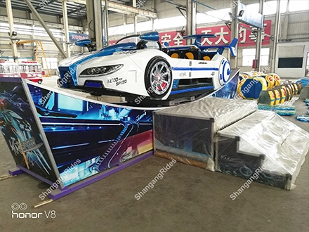 China Outdoor Electric Racing Car Amusement Park Attractions Flying Car Ride for Children's Games 1