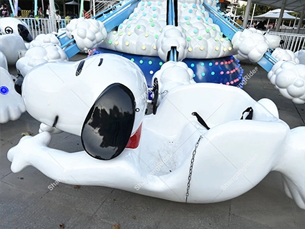 Funny Theme Park Popular Amusement Park Rides Dog Shaped Self-Control Airplane For Sale 1