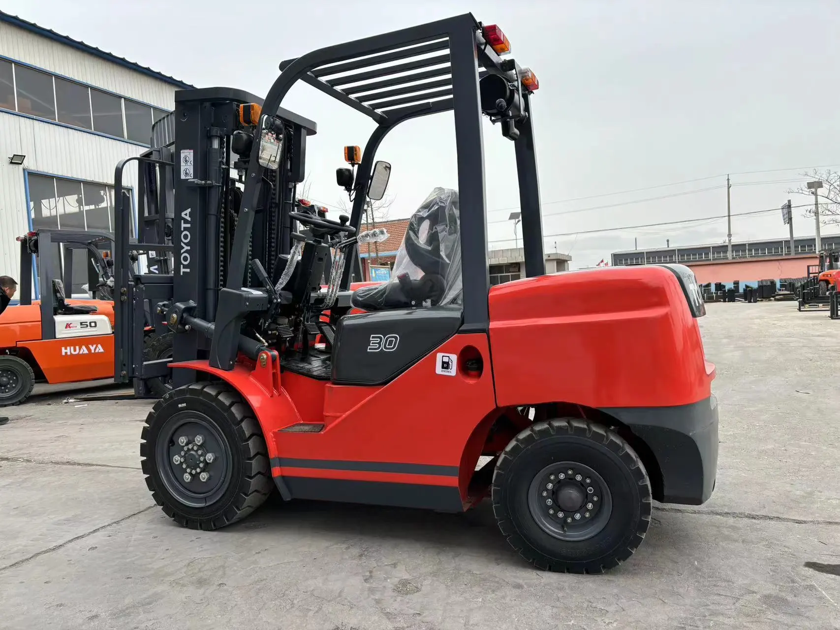 Japanese Engine Forklift Lifting 3.5ton Meters 3 Stages Side Shift Capacity 3ton toyota Very New Low Price For Sale 1