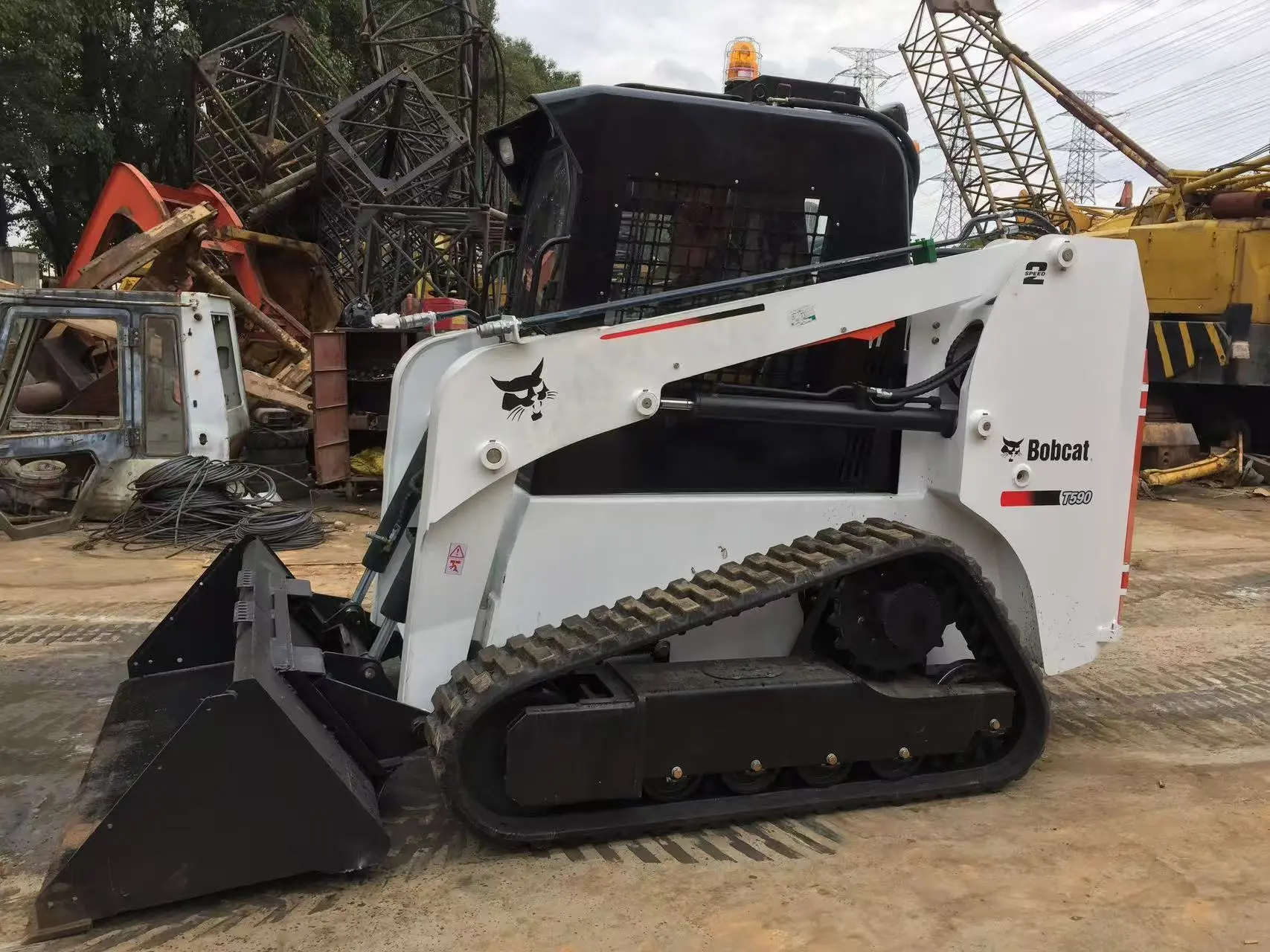 Secondhand Track Bobcat Skid Steer Loader T300 Mini Loaders big Crawler Skid Steer Loader 1
