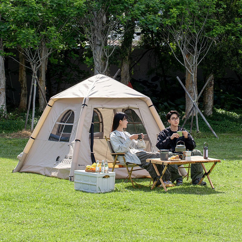 Portable Oxford Inflatable Tent Outdoor Family Camping Waterproof 1